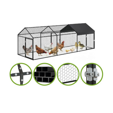 Kovinska ograda - zunanja kletka 3x1x1 m